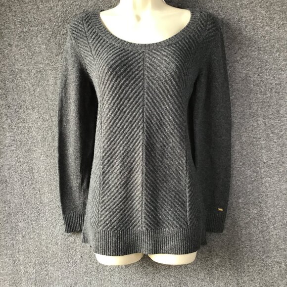 Tommy Hilfiger Charcoal Gray Pullover Tunic Sweater Sz S/P NWOT - Picture 1 of 9